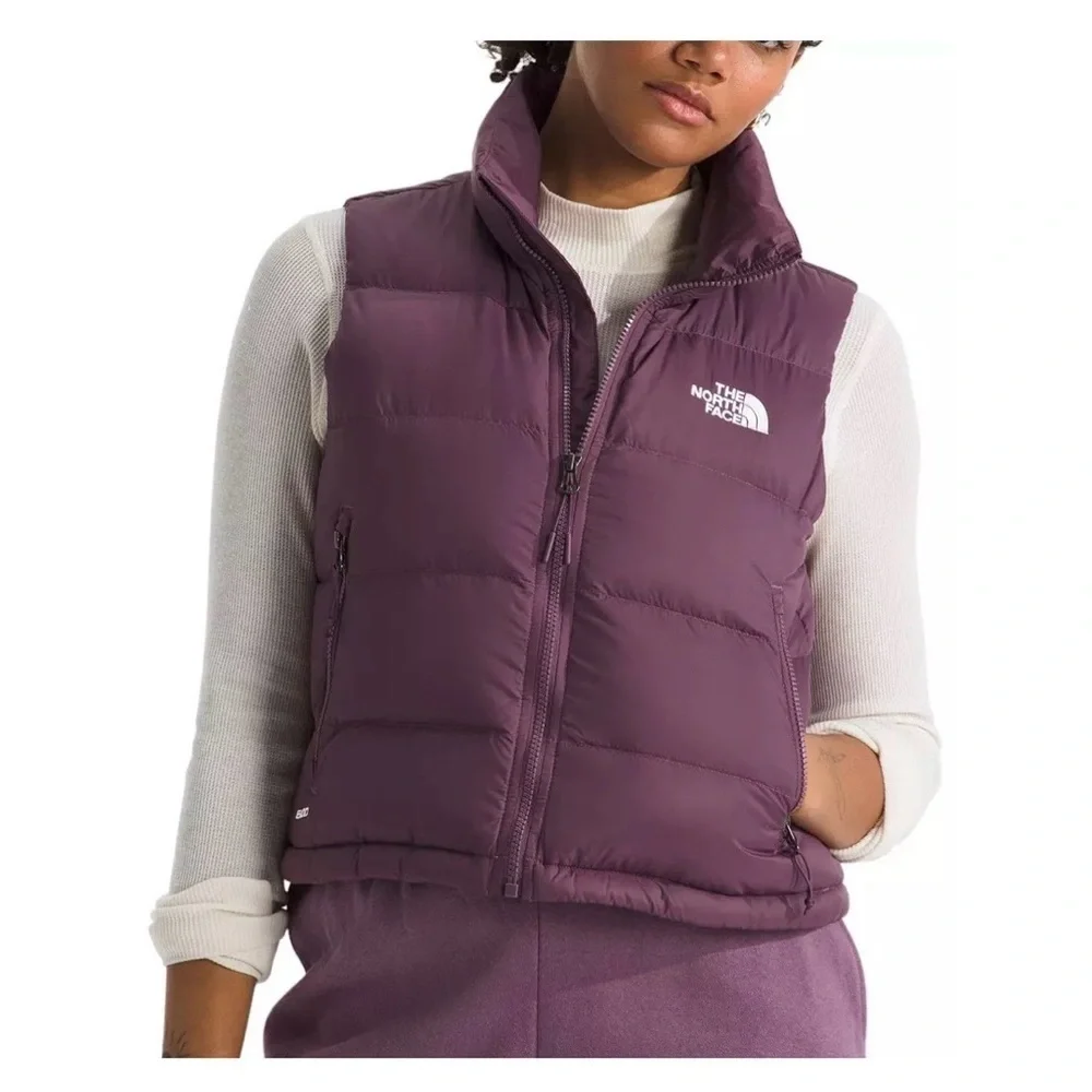 The North Face Women's vest cropped in Plum 600 size small